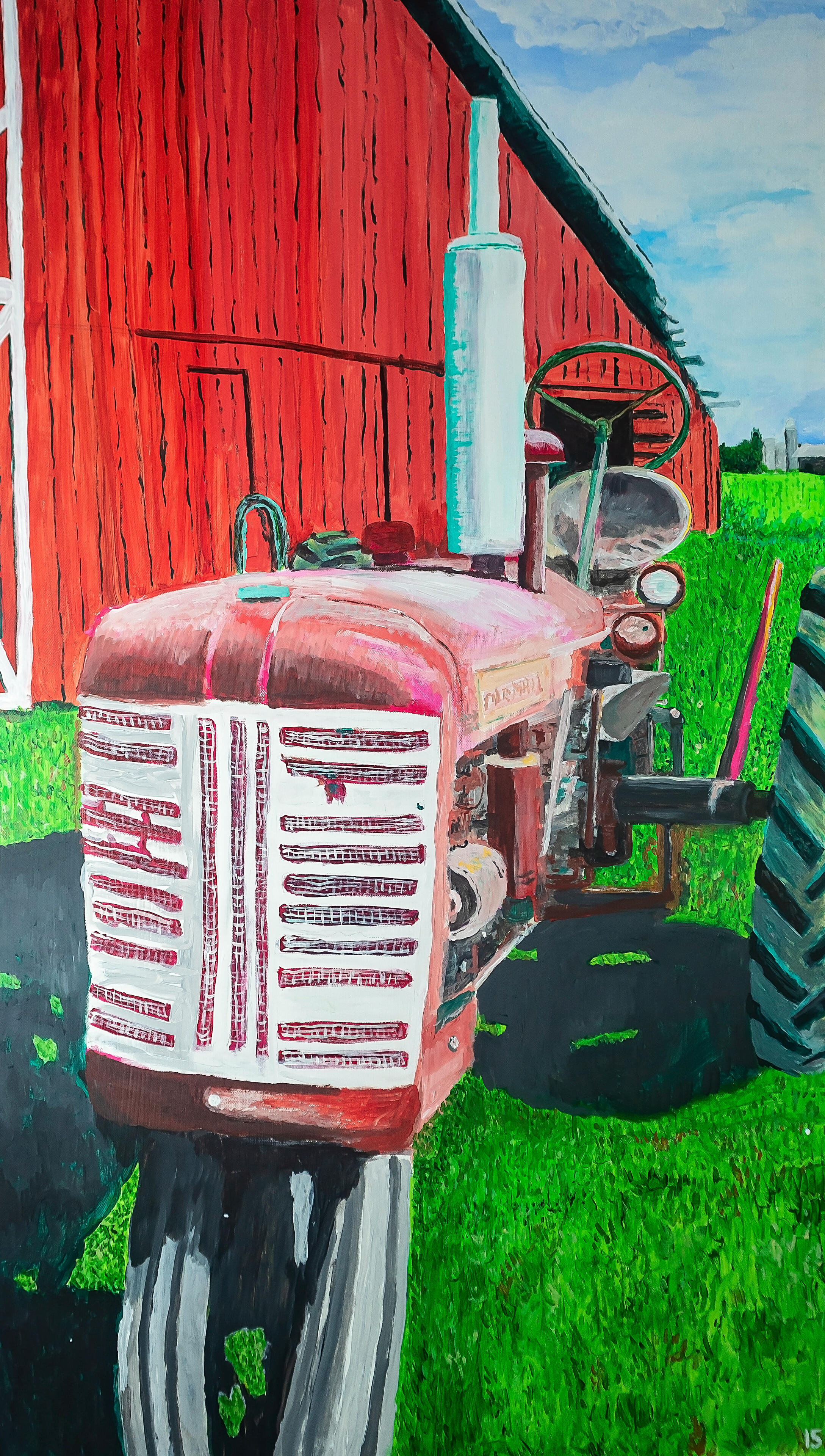 Rau Road Barn Acrylic on canvas. Midwest Beauty