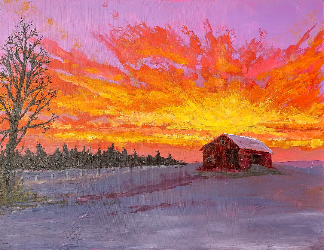 Sun on a TC barn