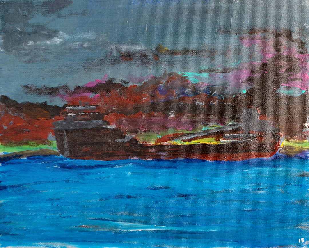 Rau Road Barn Acrylic on canvas. Midwest Beauty