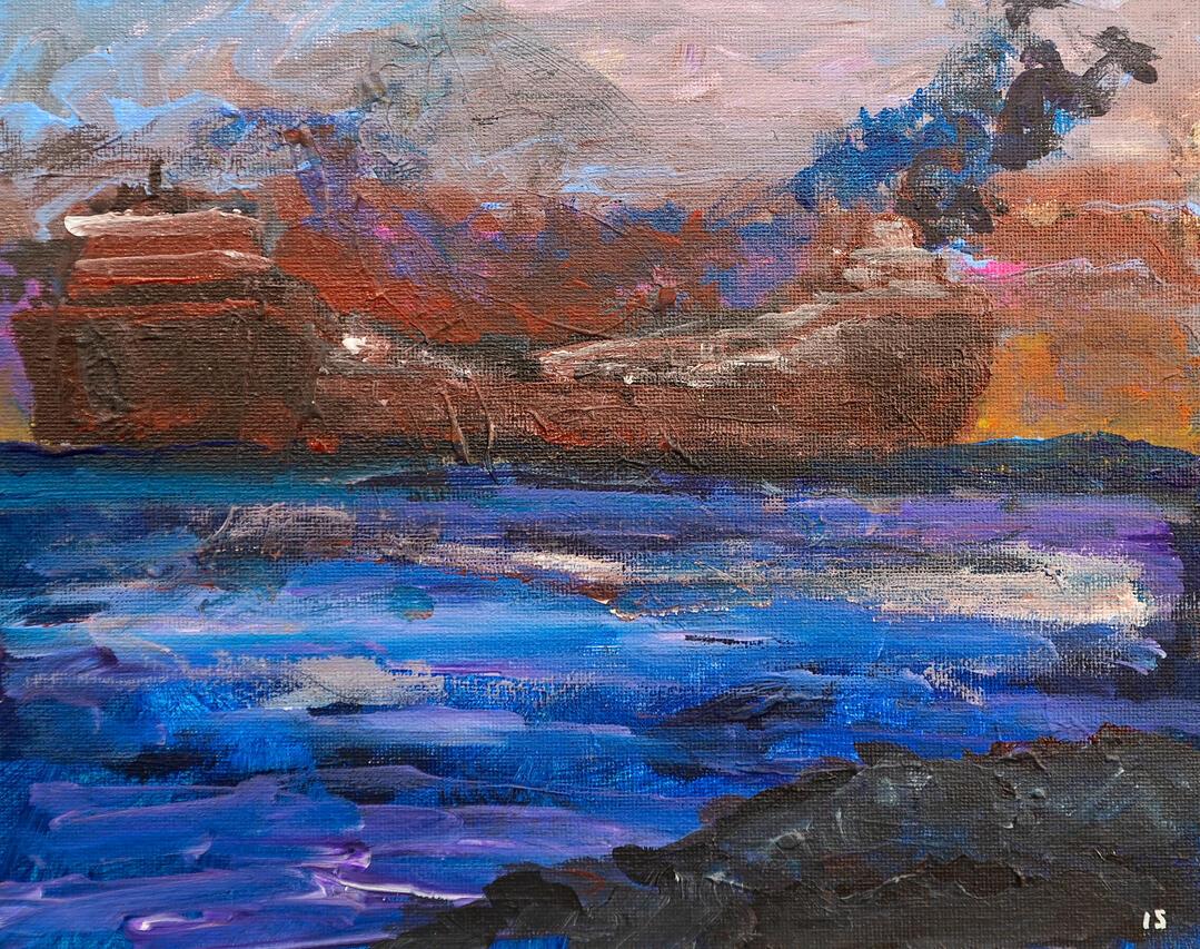 Acrylic on canvas. Midwest Beauty